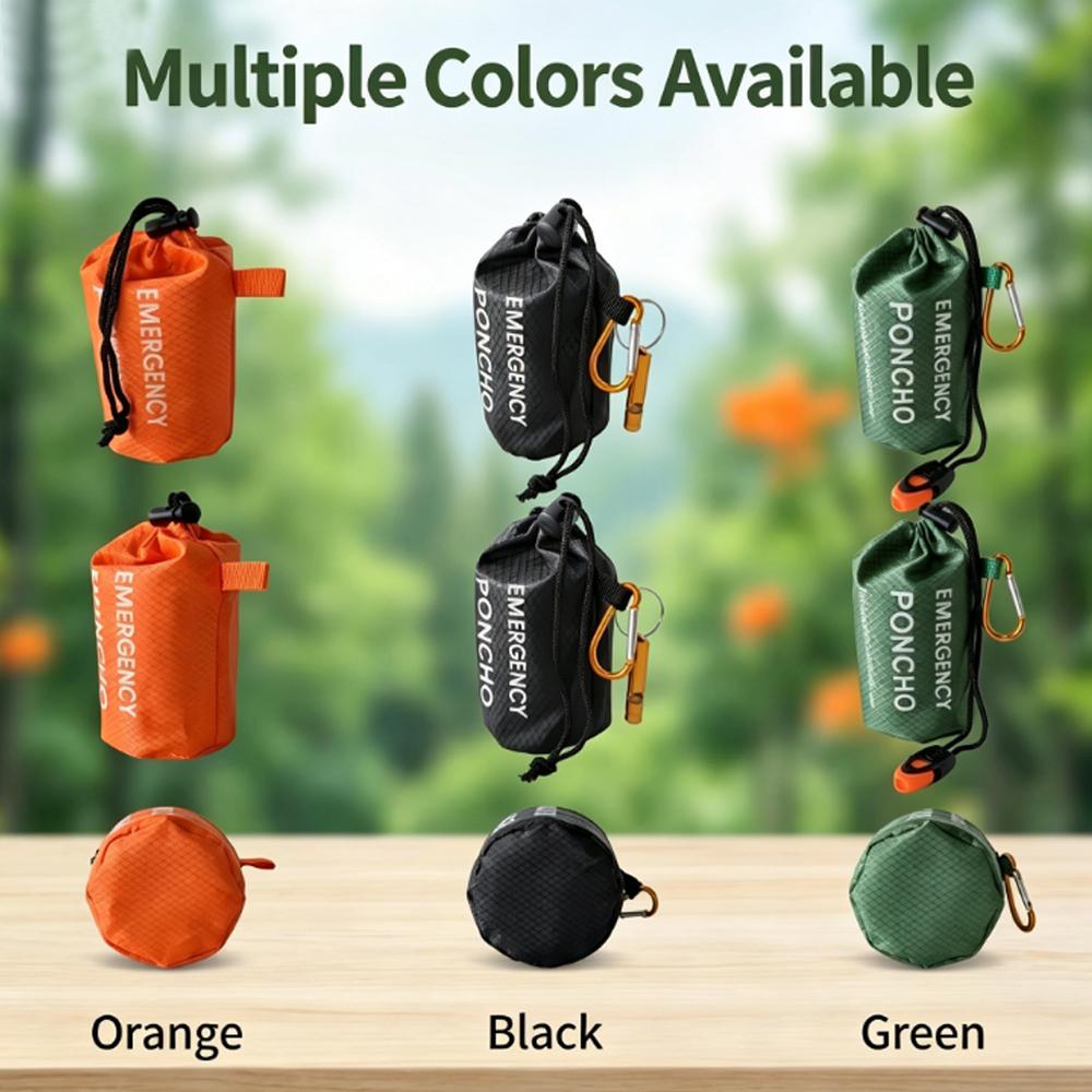 Portable Emergency Rain Poncho - огляд і ціна Camping Rain Poncho
