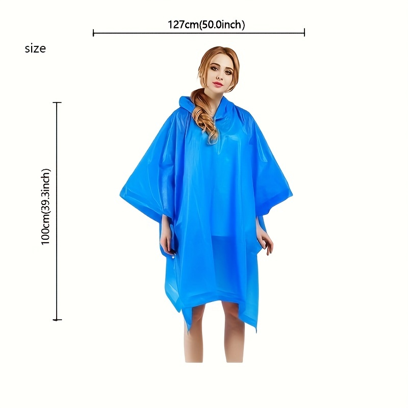 Rain Ponchos For Adults Pouch  - огляд і ціна Camping Rain Poncho