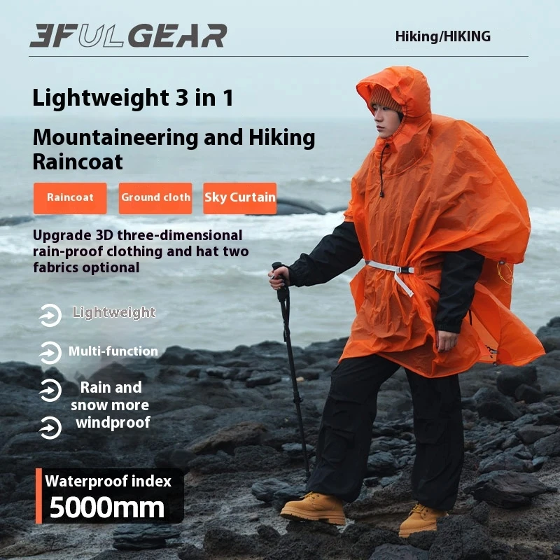 3F UL GEAR Ultralight Hiking R - огляд і ціна Camping Rain Poncho