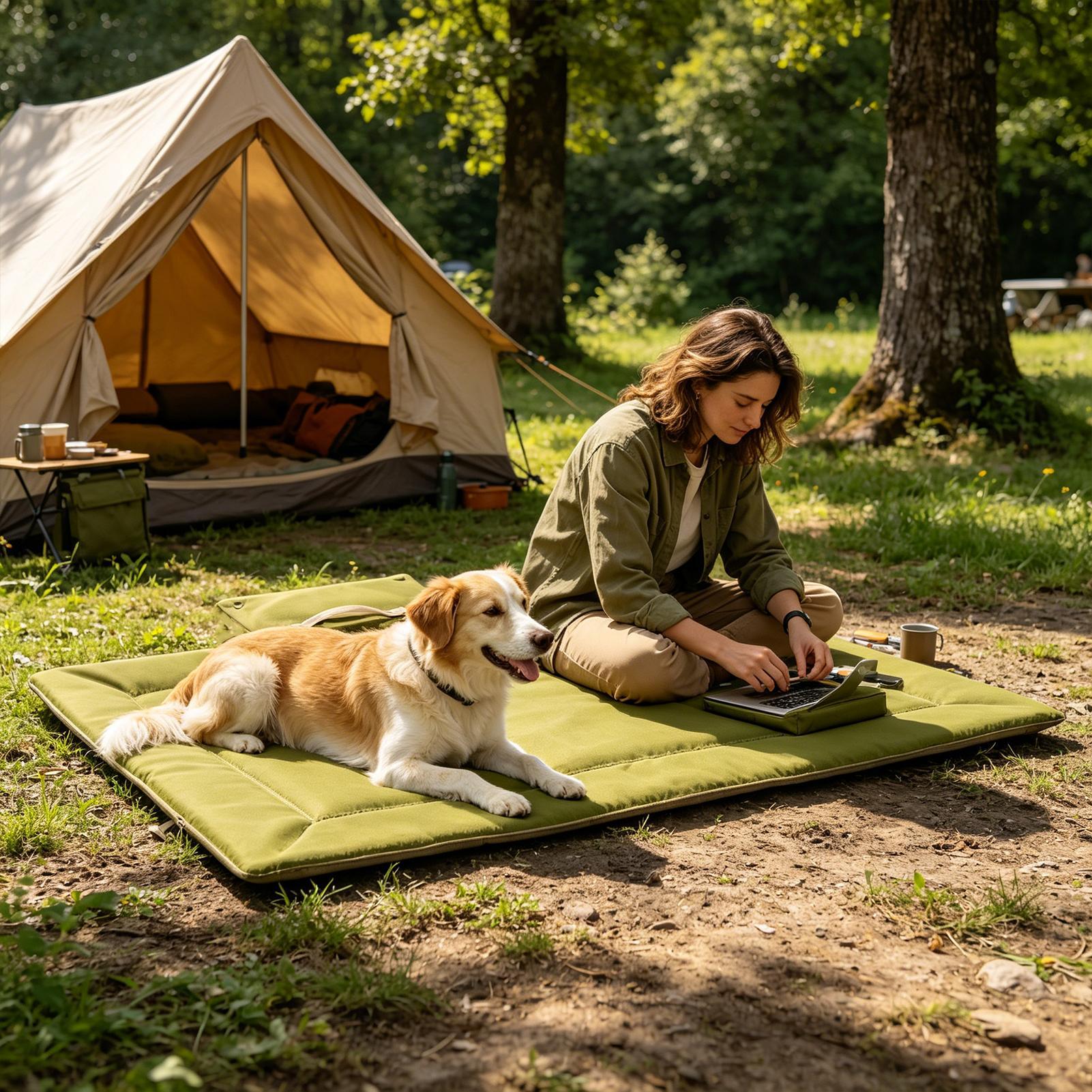 Travel Dog Bed Foldable Washab - огляд і ціна Outdoor Camping Dog Bed
