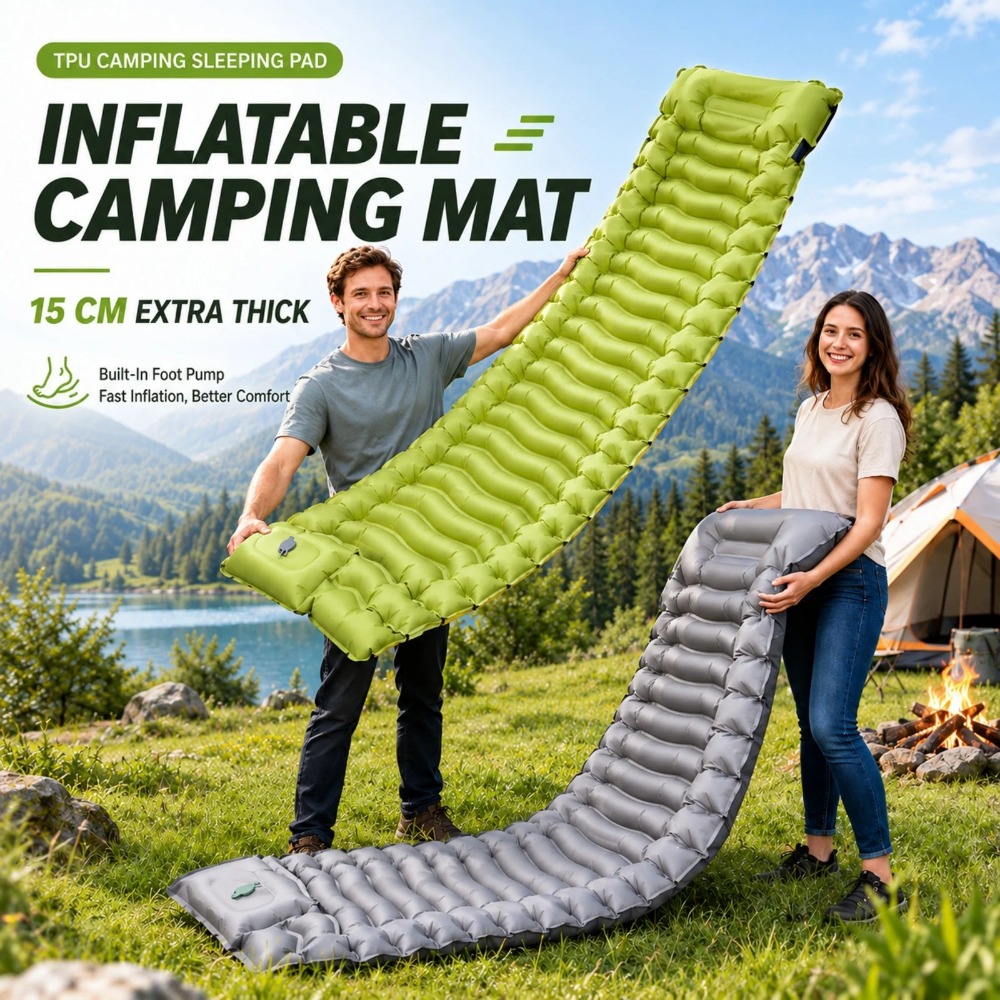 Camping Sleeping Mat Inflatabl - огляд і ціна Outdoor Camping Rugs
