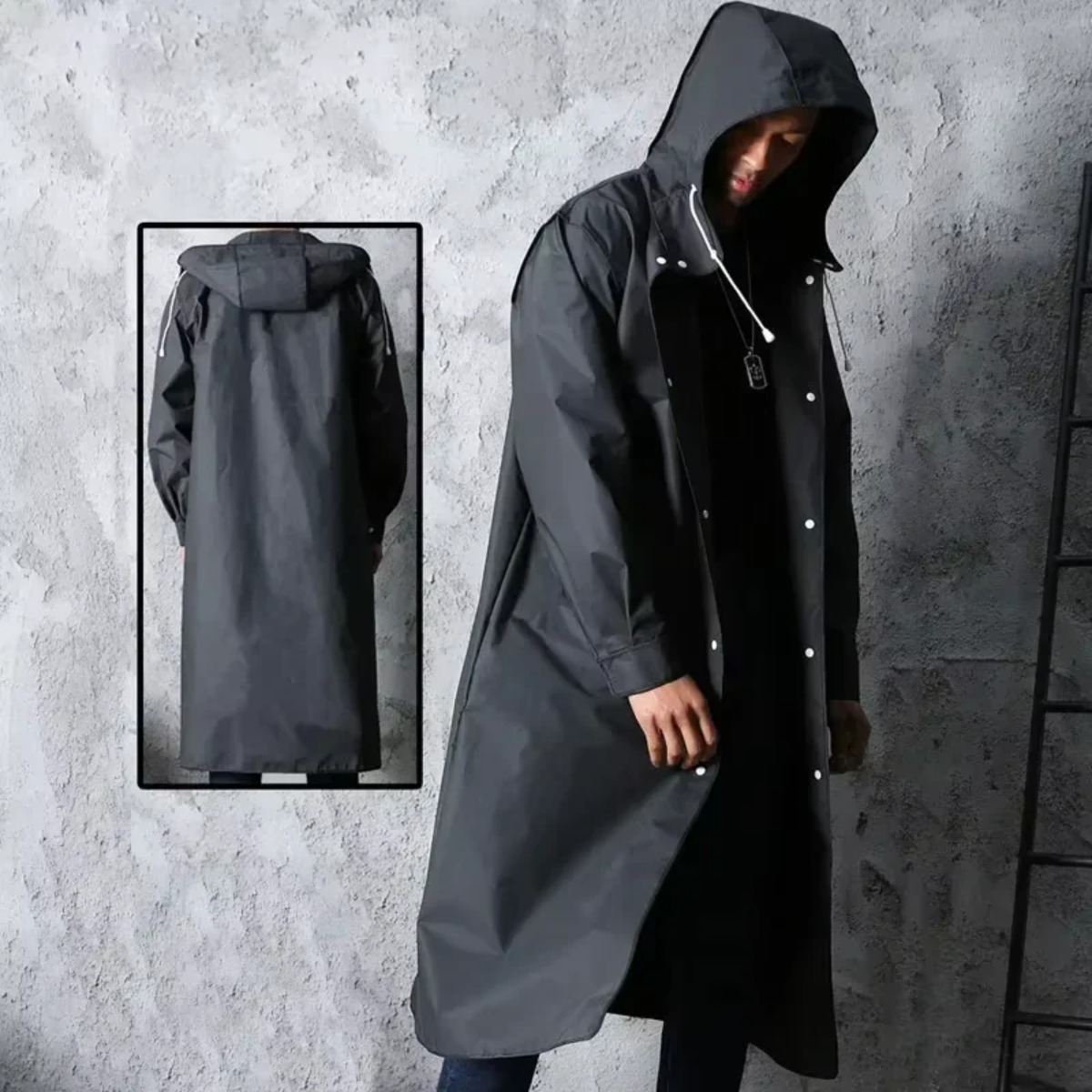 Fashionable Waterproof Hooded  - огляд і ціна Camping Rain Poncho