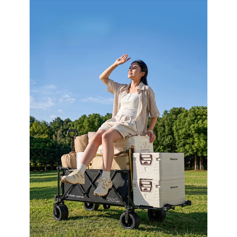 Folding Camping Wagon Cart Out - огляд і ціна Outdoor Camping Trolley
