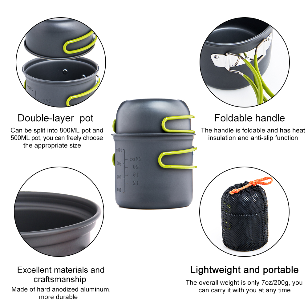 Widesea Ultralight Camping Coo - огляд і ціна Outdoor Camping Dining Set
