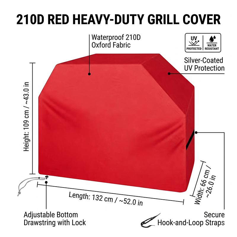 210D BBQ Cover Dustproof Water - огляд і ціна Outdoor Camping Trolley