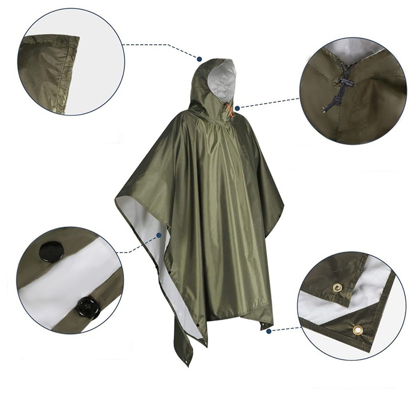 Heavy Duty Rain Poncho For Bac - огляд і ціна Camping Rain Poncho