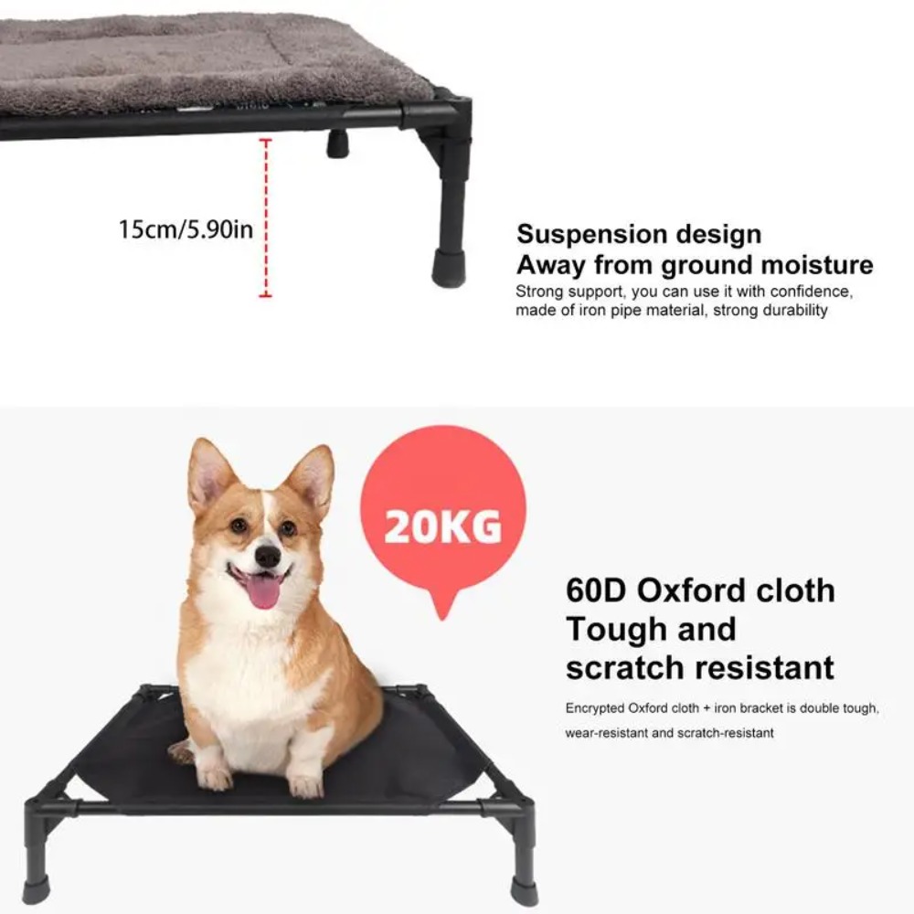Outdoor Elevated Dog Bed, Fold - огляд і ціна Outdoor Camping Dog Bed