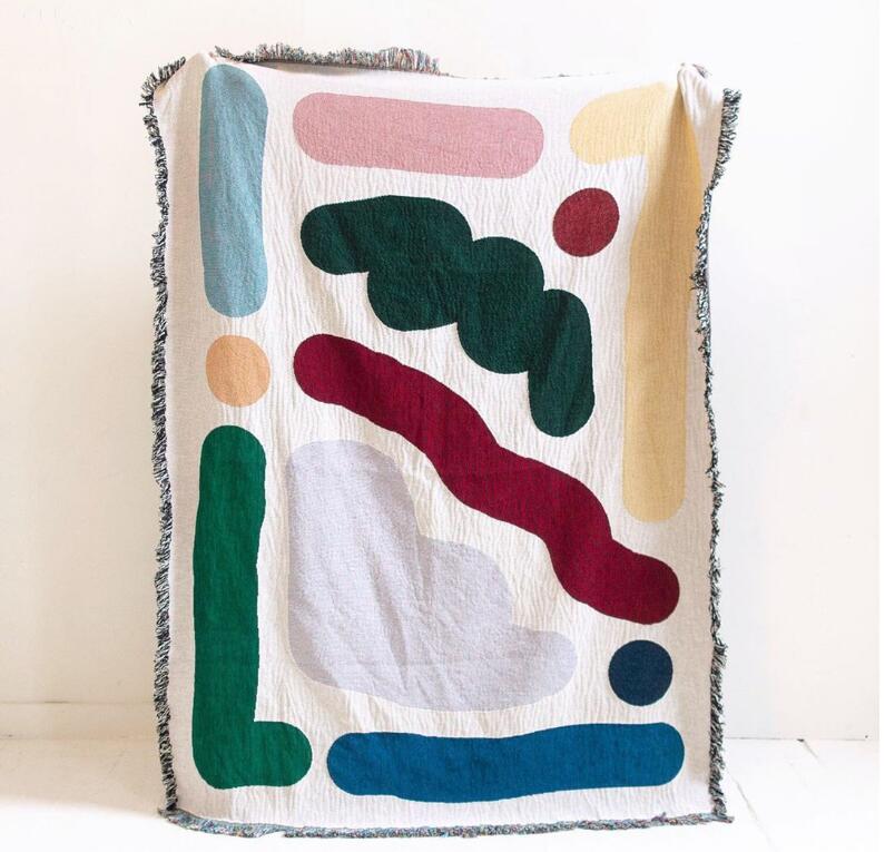 Colored Lines Cotton Travel Ca - огляд і ціна Outdoor Camping Rugs