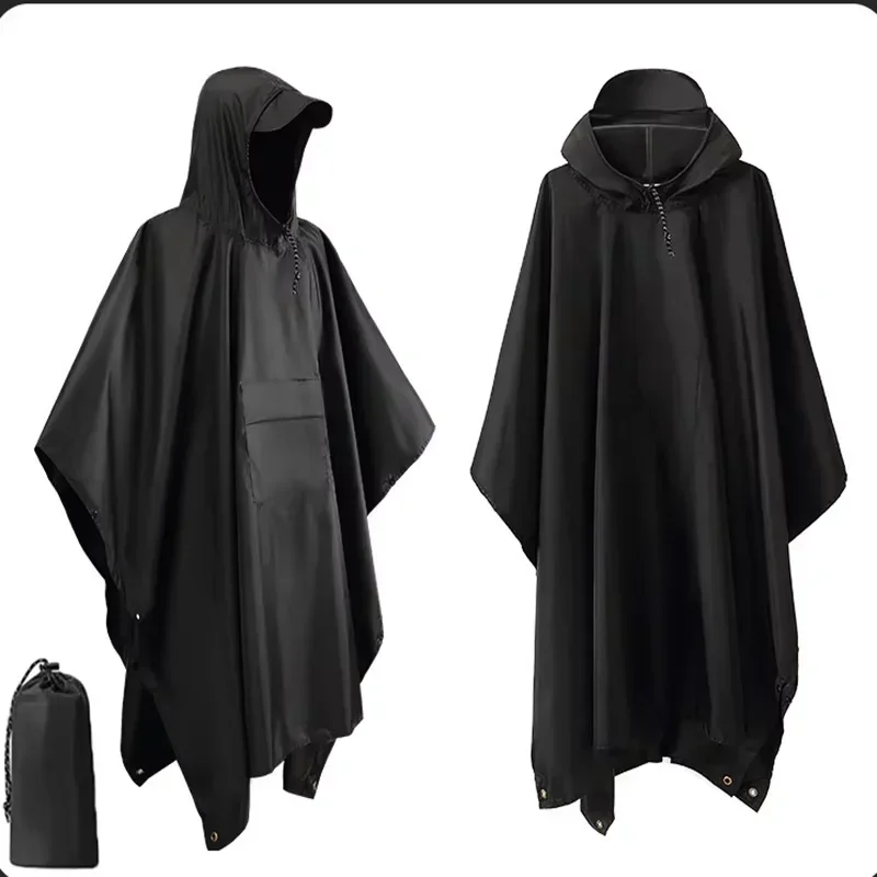 2026 3‑in‑1 Waterproof Hooded  - огляд і ціна Camping Rain Poncho