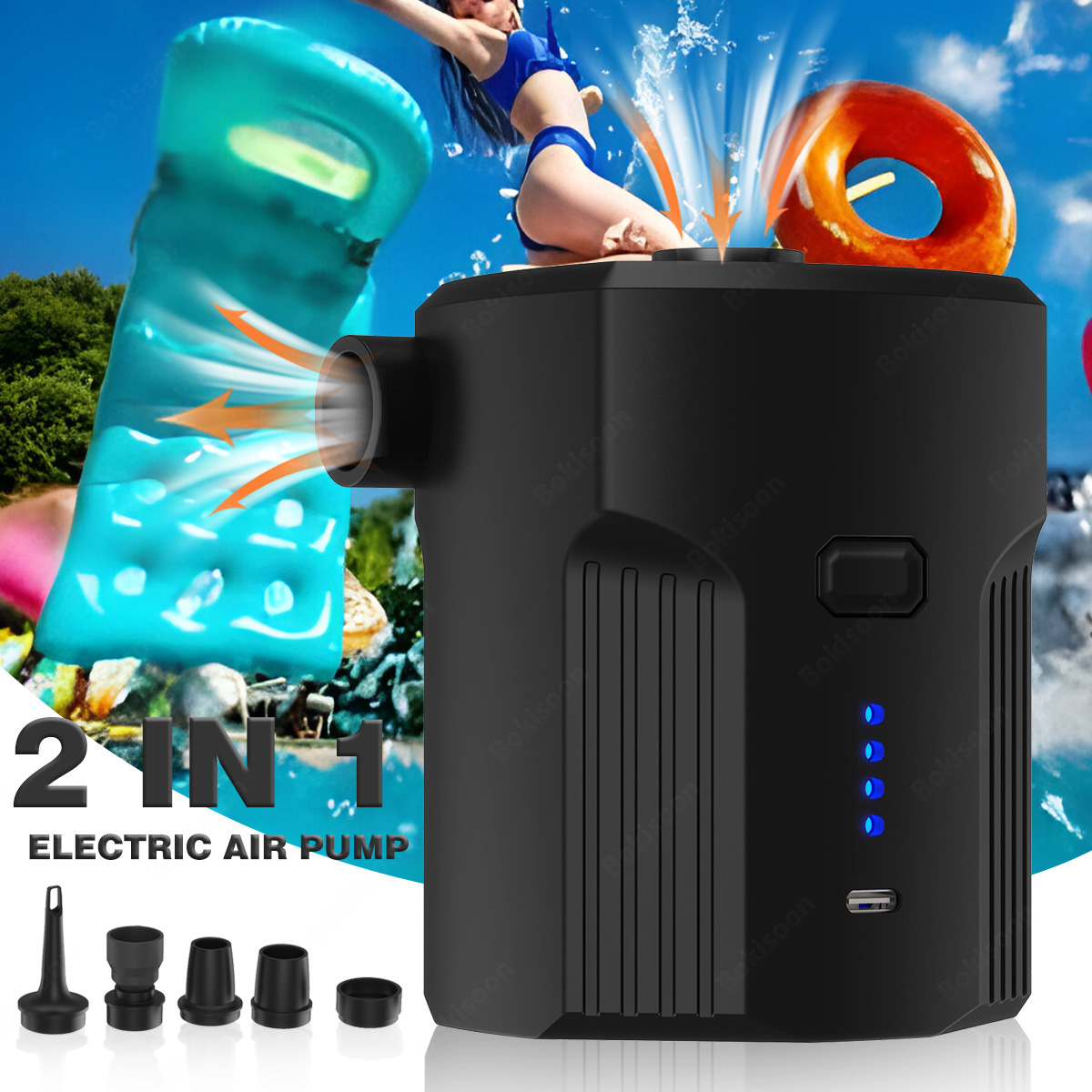 Portable Electric Air Pump for - огляд і ціна Bed Outdoor Camping
