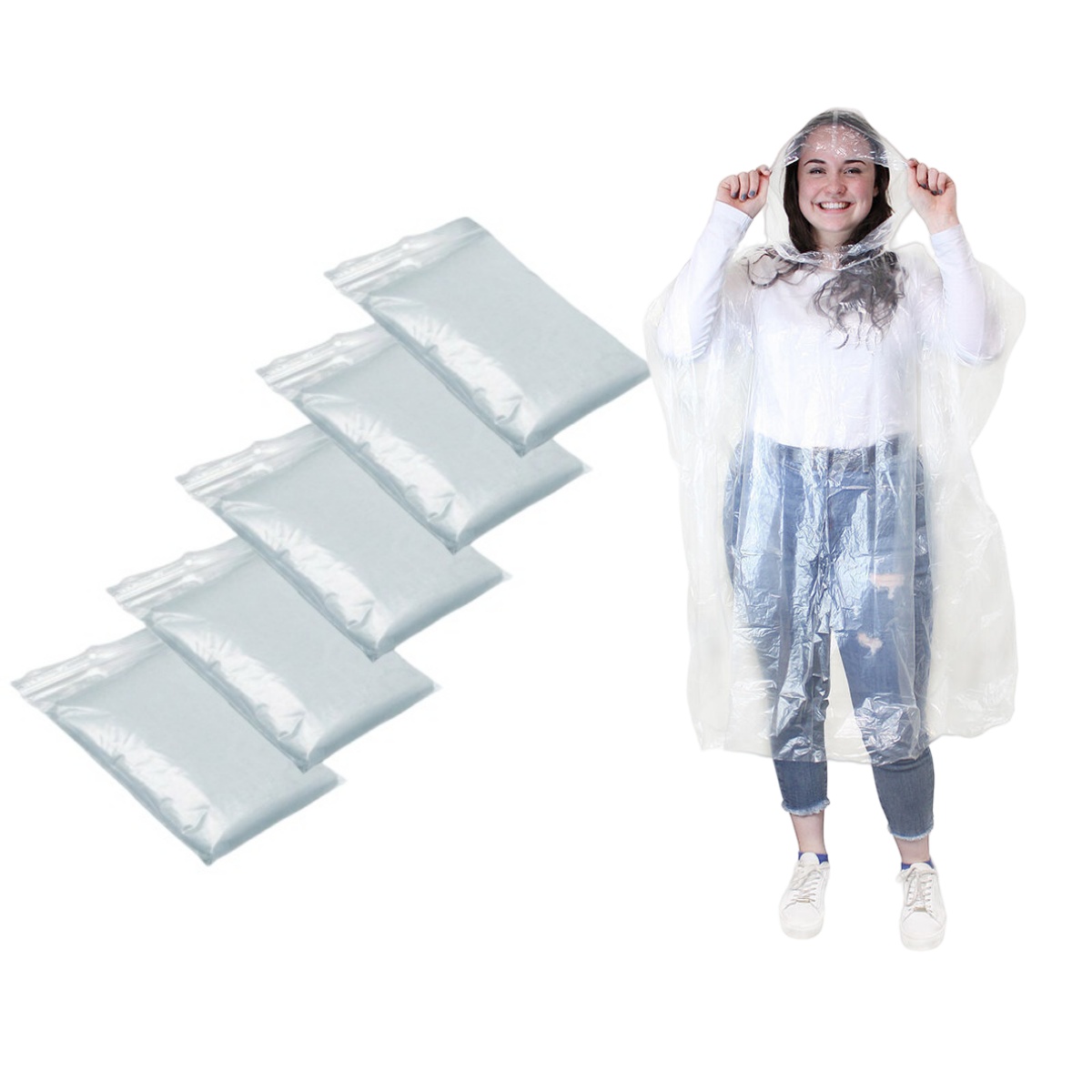 12Pcs Disposable Waterproof Ra - огляд і ціна Camping Rain Poncho