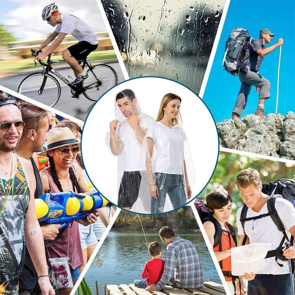 12Pcs Disposable Waterproof Ra - огляд і ціна Camping Rain Poncho