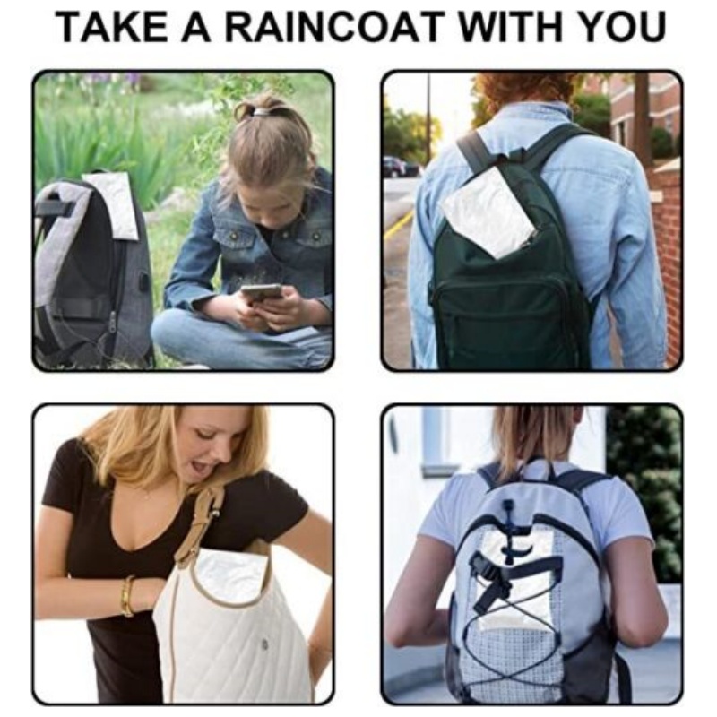 12Pcs Disposable Waterproof Ra - огляд і ціна Camping Rain Poncho