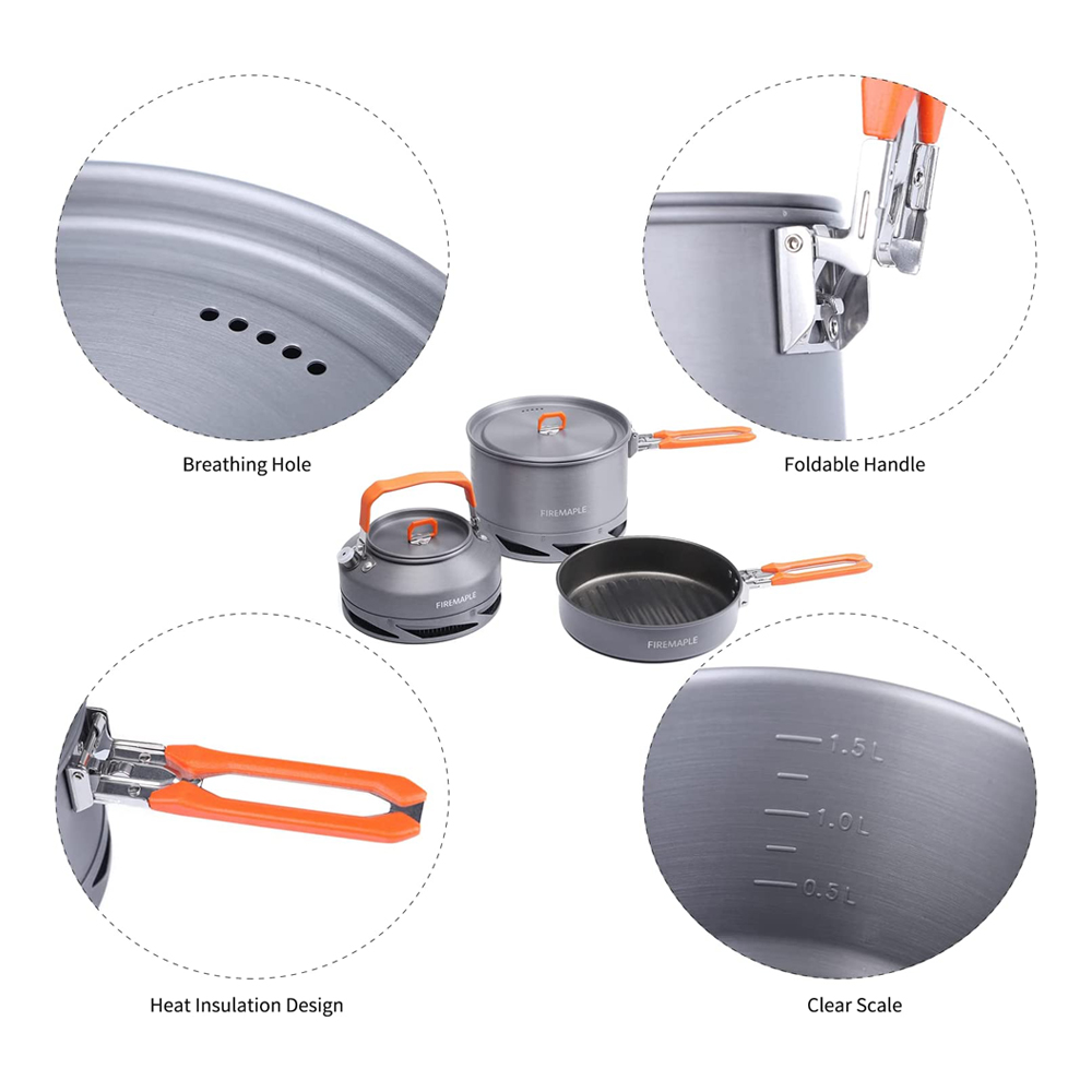 Fire Maple Camping Cookware Ut - огляд і ціна Outdoor Camping Dining Set