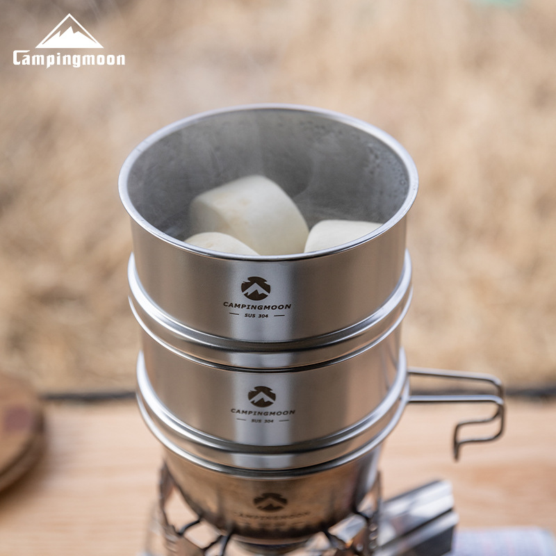 CAMPINGMOON 600ml Stainless St - огляд і ціна Outdoor Camping Dining Set