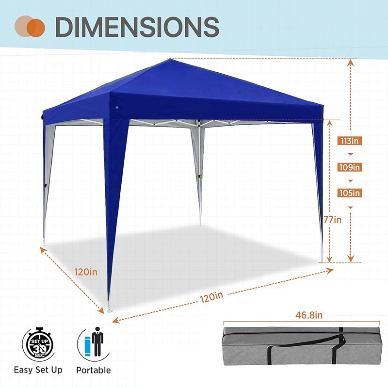 3x3m Four-sided Folding Pop Up - огляд і ціна Outdoor Camping Exhibition
