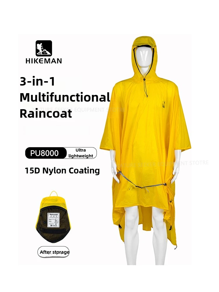 15D/210T Raincoat Waterproof R - огляд і ціна Camping Rain Poncho